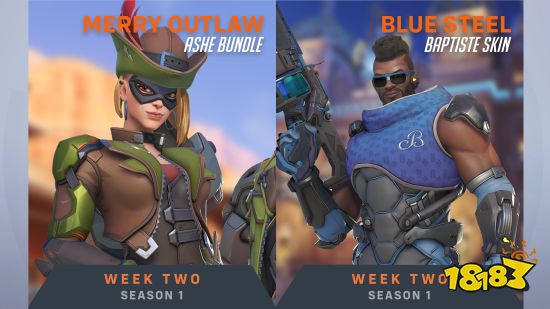 《守望先锋》归来S1皮肤前瞻：酋长铁拳、游侠艾什等