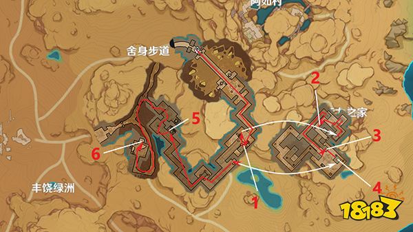 原神3.1版本草神瞳位置一览 草神瞳采集路线图文全览