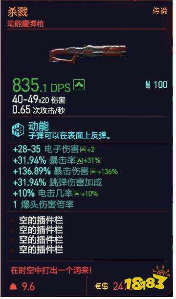 賽博朋克2077動能霰彈槍有哪些 全動能霰彈槍詳情一覽