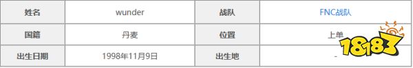 lolWunder是誰 lolWunder選手介紹