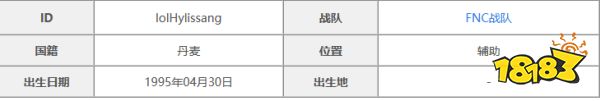 lolHylissang是誰 lolHylissang選手介紹