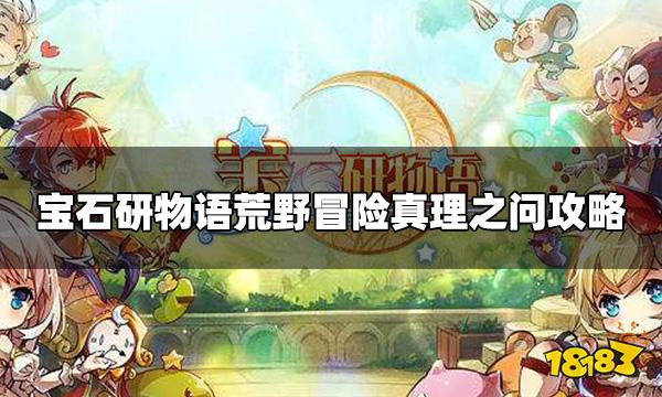 宝石研物语真理之问怎么过 荒野冒险真理之问攻略