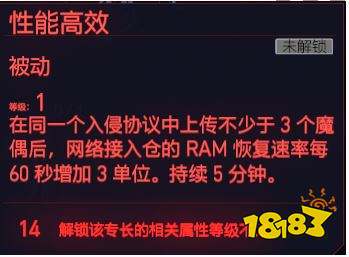 赛博朋克2077智力天赋入侵协议 智力专长入侵协议介绍