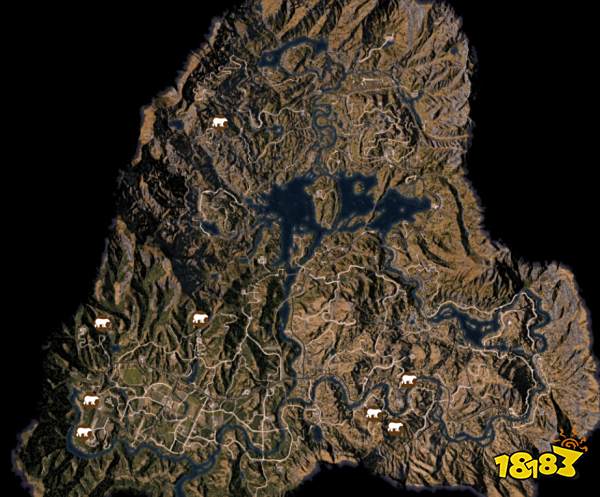 孤岛惊魂5灰熊位置 灰熊黑熊地图位置分享