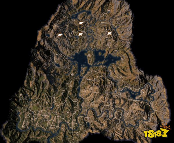 孤岛惊魂5灰熊位置 灰熊黑熊地图位置分享