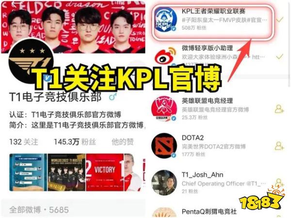 GenG确认参加王者荣耀世冠挑战赛 T1关注KPL官博