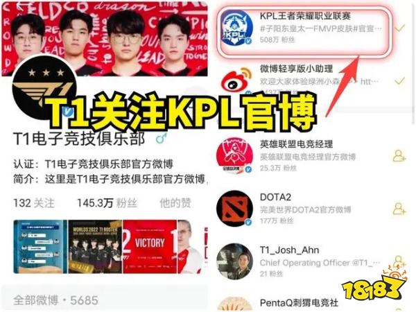 GenG確認參加王者榮耀世冠挑戰賽 T1關注KPL官博