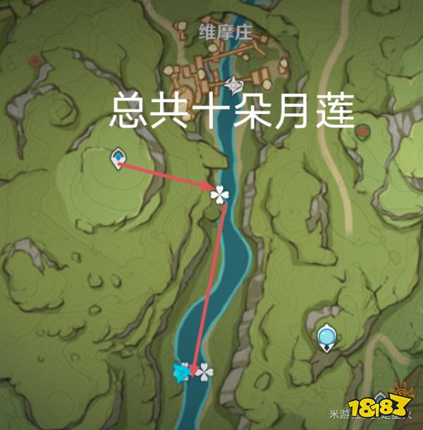 原神月莲位置分布一览 月莲超轻松采集路线一览