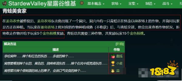 星露谷物語青蛙要的水果是什么 青蛙要的水果介紹
