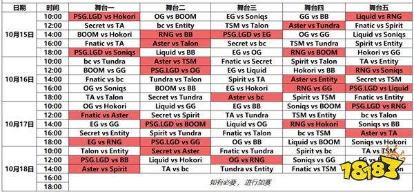 ti11小組賽賽程時間表 dota2ti11賽程表介紹