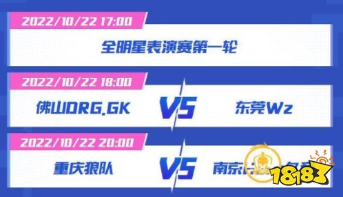 王者榮耀2022雷霆杯10月22日賽程