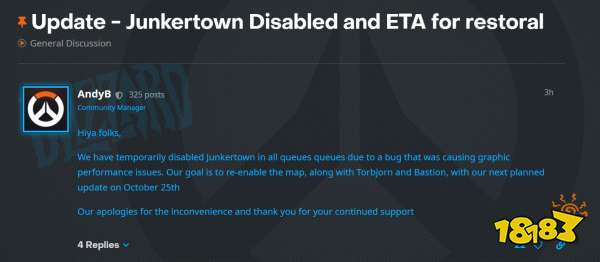 暴雪终于敲定《守望先锋》“归来”堡垒重新上线日期