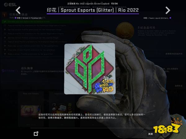 CSGO里約Major戰隊貼紙閃亮鑒賞 里約Major戰隊閃亮印花一覽
