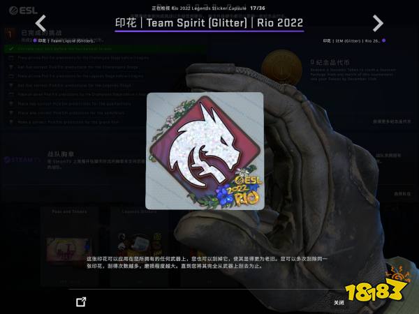 CSGO里約Major戰隊貼紙閃亮鑒賞 里約Major戰隊閃亮印花一覽