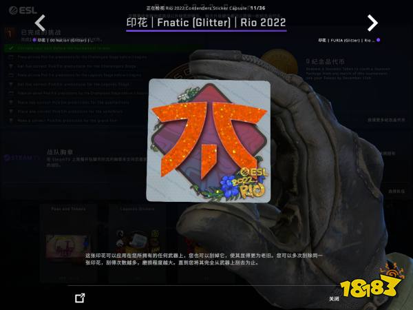 CSGO里約Major戰隊貼紙閃亮鑒賞 里約Major戰隊閃亮印花一覽