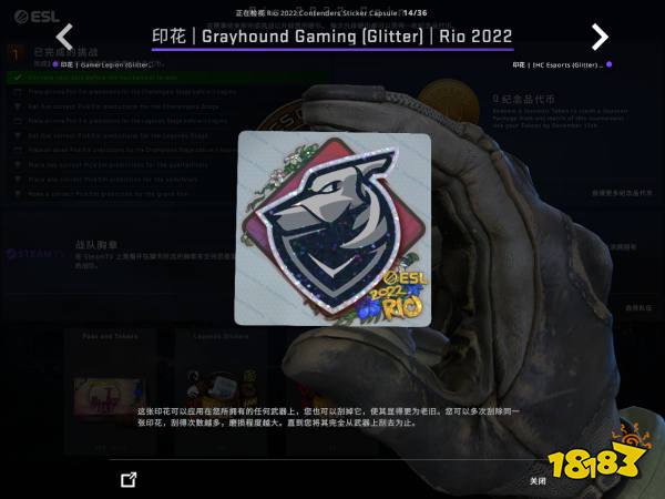 CSGO里约Major战队贴纸闪亮鉴赏 里约Major战队闪亮印花一览