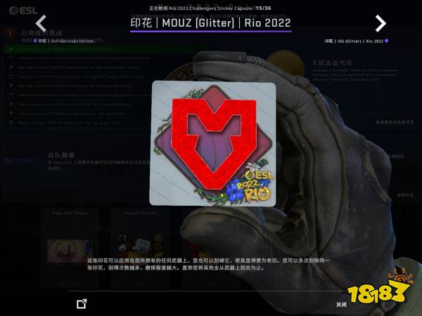 CSGO里约Major战队贴纸闪亮鉴赏 里约Major战队闪亮印花一览