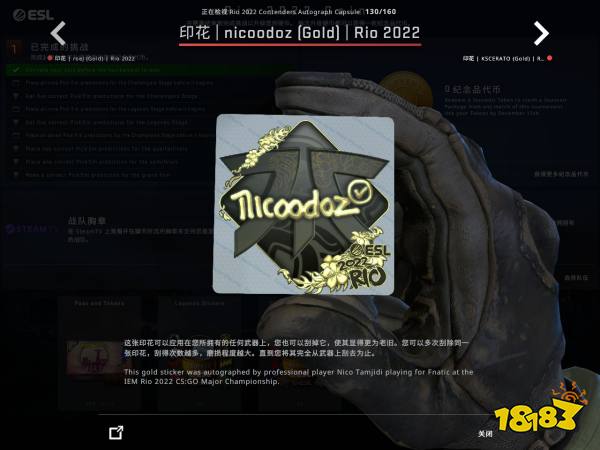 CSGO里約Major競爭組選手貼紙鑒賞 里約Major競爭組印花一覽