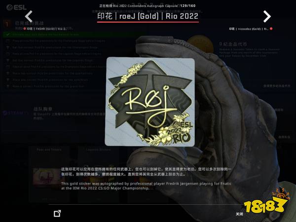 CSGO里約Major競爭組選手貼紙鑒賞 里約Major競爭組印花一覽