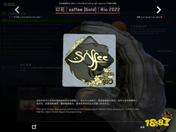 CSGO里约Major竞争组选手贴纸鉴赏 里约Major竞争组印花一览