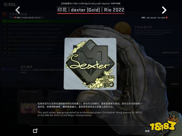 CSGO里约Major挑战组选手贴纸鉴赏 里约Major挑战组印花一览