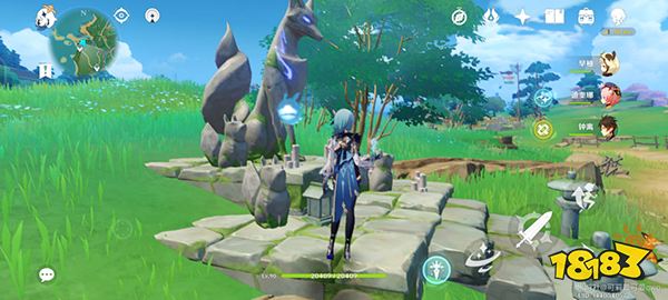 原神白狐之野地下铁门怎么开