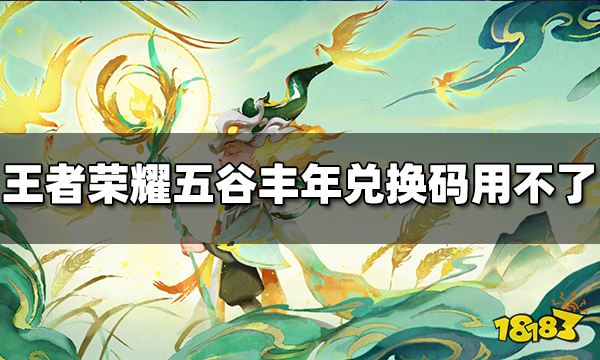 王者荣耀鬼谷子五谷丰年皮肤兑换码为什么用不了