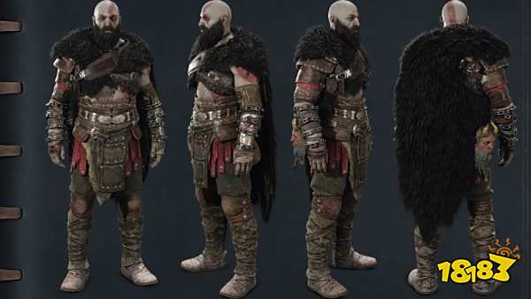 《战神：诸神黄昏》奎爷设定图：略显沧桑的老年战神