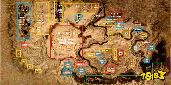 流放者柯南全资源要素点位地图 奴隶及怪物分布地图