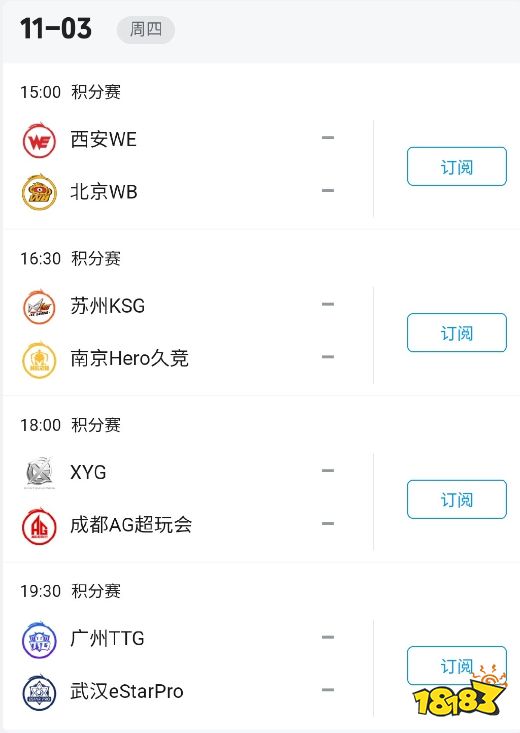 王者榮耀2022微博杯11月3日賽程