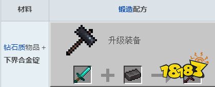 我的世界下界合金锭怎么做装备 我的世界下界合金锭制造装备方法介绍