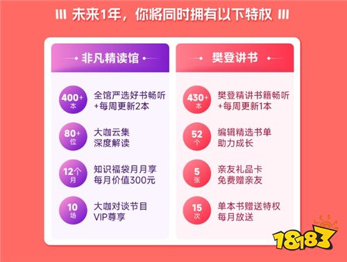 樊登读书•非凡精读双十一“买一赠一”