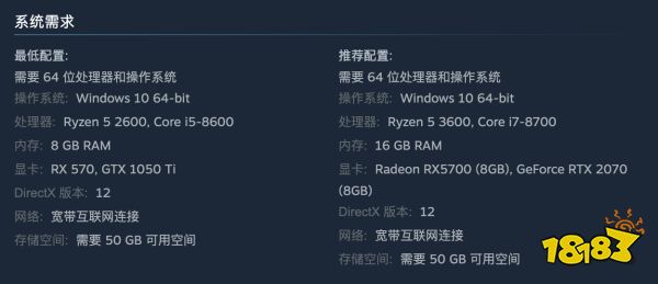 《极品飞车22：不羁》PC版配置需求公布：最低1050ti显卡