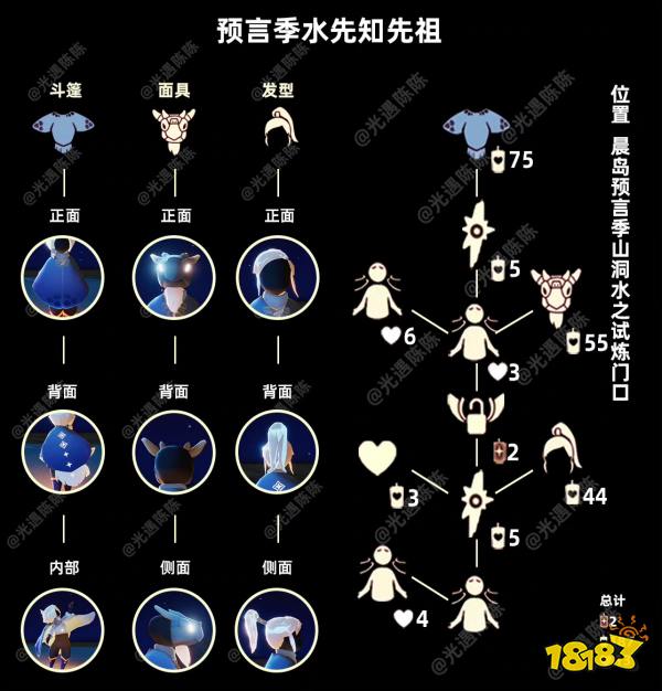 光遇11.10國際服復刻先祖 11月10日復刻先祖水先知位置