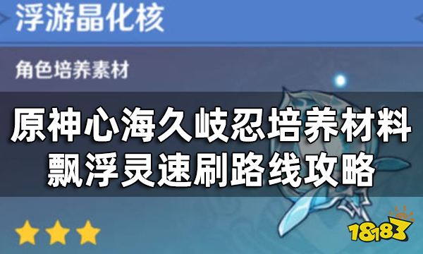 原神飘浮灵速刷路线攻略 心海久岐忍培养材料飘浮灵位置一览