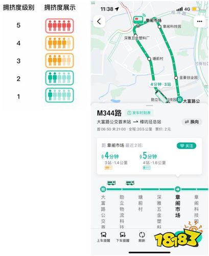 高德地图在深圳推出“实时公交”，可预知到站时间和拥挤度