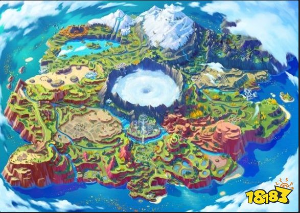 宝可梦朱紫地图总览 宝可梦朱紫地图大小多大