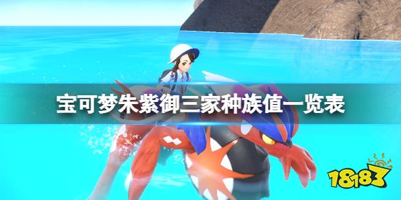 宝可梦朱紫御三家进化属性是什么 宝可梦朱紫御三家种族值一览表