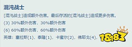 云顶之弈混沌战士羁绊是什么 混沌战士羁绊效果介绍