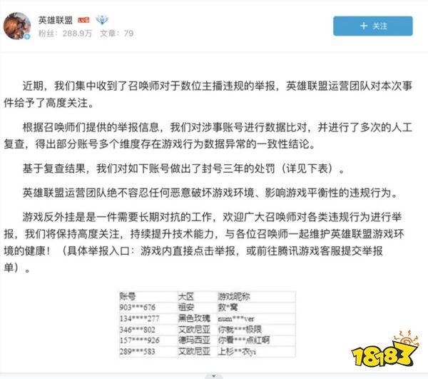 黑洞king开挂实锤了吗 英雄联盟发布开挂封号公告介绍