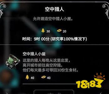 冰汽時代全食物醫療住所科技一覽 全食物醫療住所科技作用介紹
