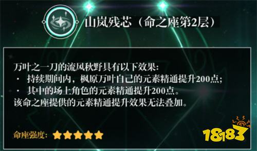 原神楓原萬葉幾命最好 萬葉命之座性價比分析