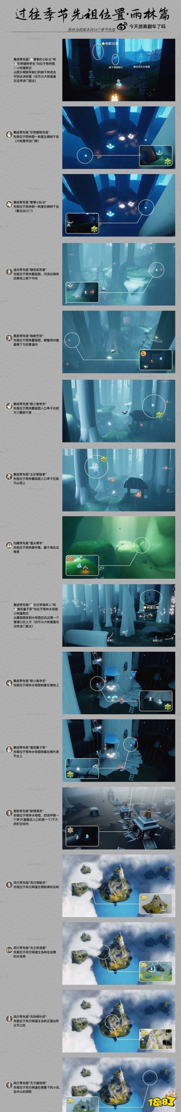 光遇全季节先祖位置图文一览 过往季节先祖位置大全