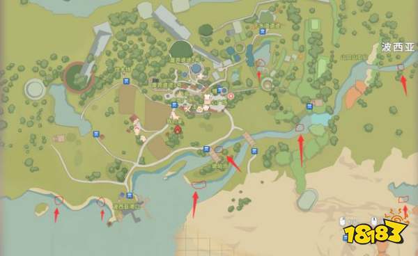 波西亚时光钓鱼地点有几个 钓鱼种类位置图示大全