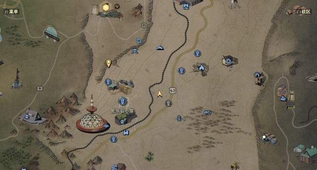 辐射76野人岭8号藏宝图 8号野人岭藏宝图挖掘点