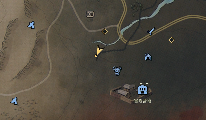 辐射762号泥沼宝藏地图 泥沼2号藏宝图挖掘点