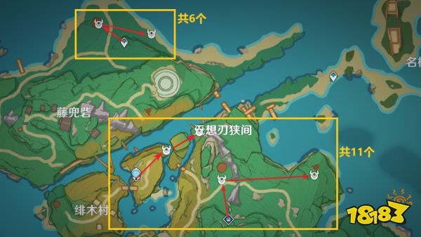 原神楓原萬葉突破材料在哪里采集 萬葉突破材料采集路線大全