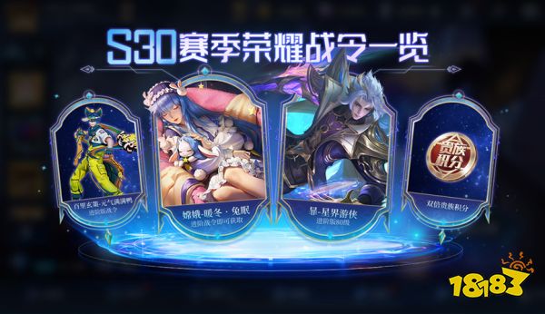 王者荣耀S30赛季有什么福利 S30赛季荣耀战令更新