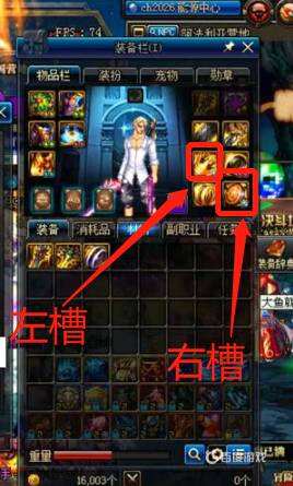 dnf左右槽是指什么