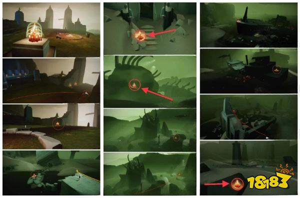 光遇全图大蜡烛跑图位置大全 全图大蜡烛图示数据一览